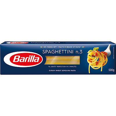 Mỳ Barilla sợi hình ống Spaghetini 500g N.3