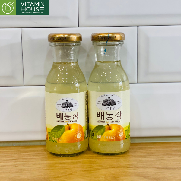Nước ép lê homegrown pear drink with pulp HQ 180ml