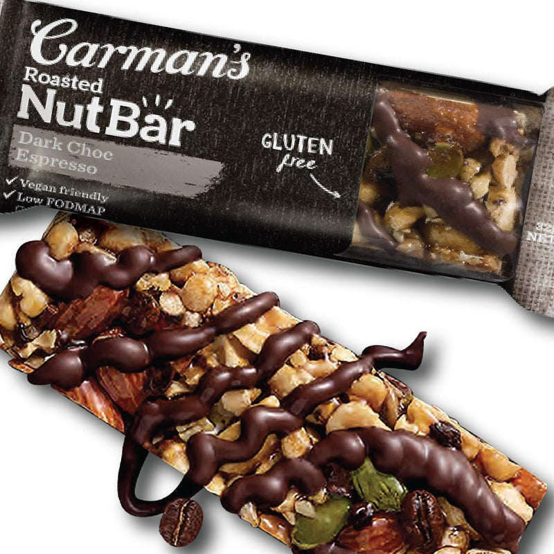 Thanh Ngũ Cốc Chocolate Đen Nut Bar Carman Úc Hộp 160g