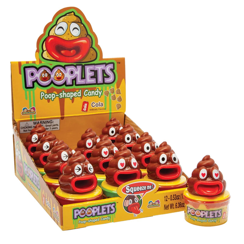 Lốc Kẹo Pooplets Poop-Shapeed Candy 15g 12P