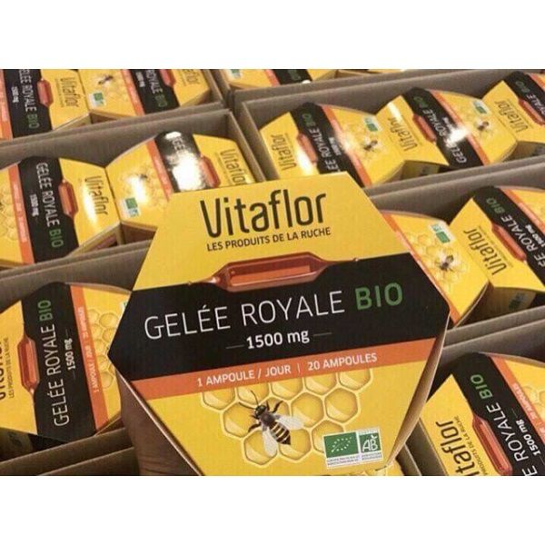 Sữa ong chúa Vitaflor Gelée Royale Bio 1500mg Pháp