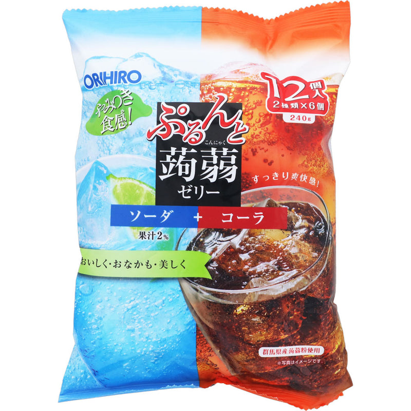 Thạch Orihiro Soda Chanh Coca 12P (Lớn)