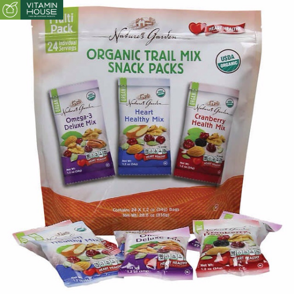 HẠT TỔNG HỢP ORGANIC TRAIL MIX SNACK PACKS (24 Gói)
