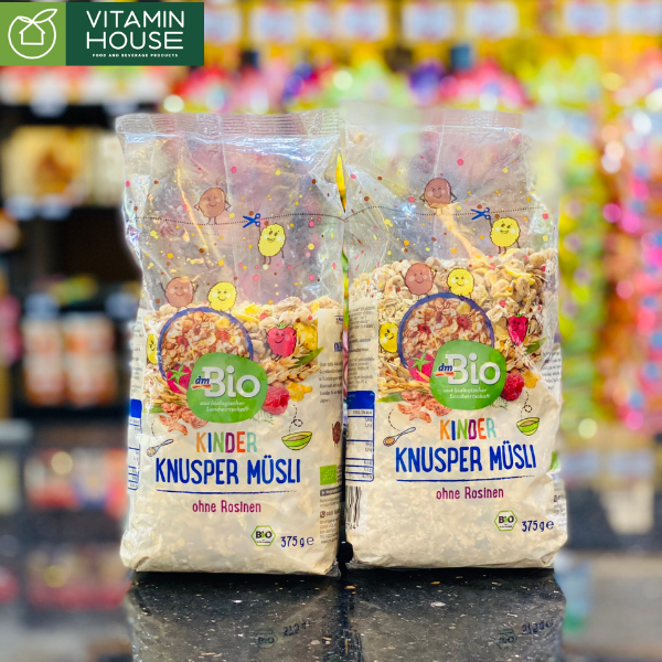 Yến Mạch Mix Trái Cây Cho Bé dm Bio Đức 375g