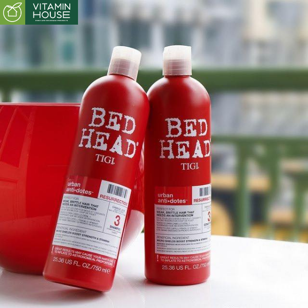 Set Dầu Gội Xả Bed Head Tigi Rehab For Hair (đỏ)