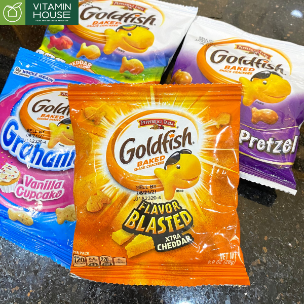 Bánh Cá Goldfish Xtra Cheddar Mỹ