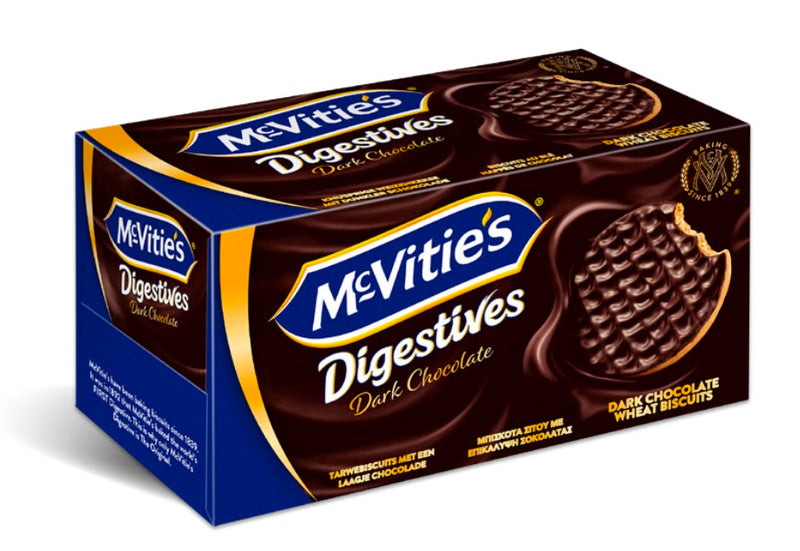 Hộp Bánh Quy Lúa Mì Nguyên Cám McVitie’s Digestives Vị Chocolate Đắng 200G
