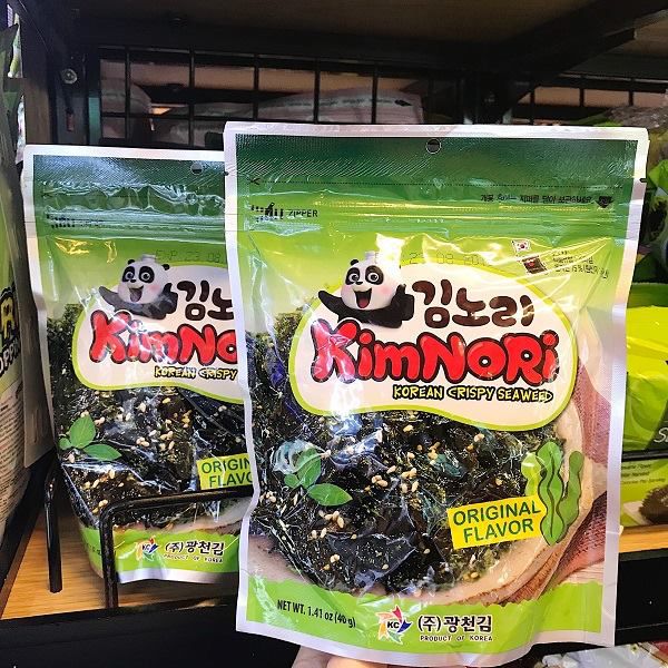 Snack rong biển KIMNORI vị truyền thống 40g ( x.lá )