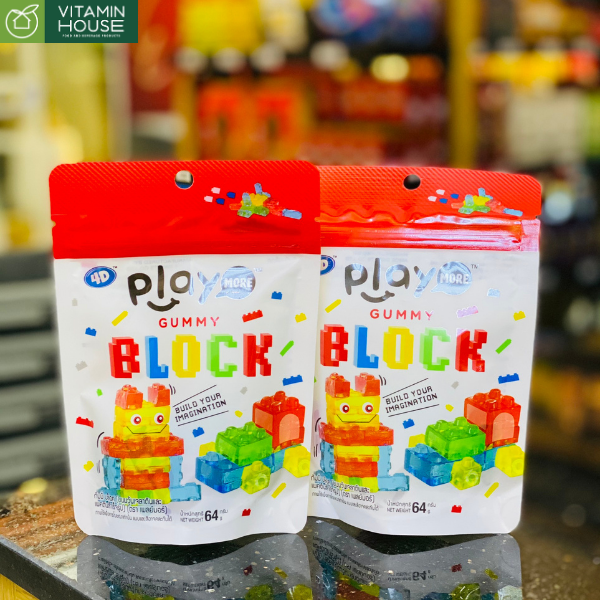 Kẹo dẻo Playmore xếp hình 64g