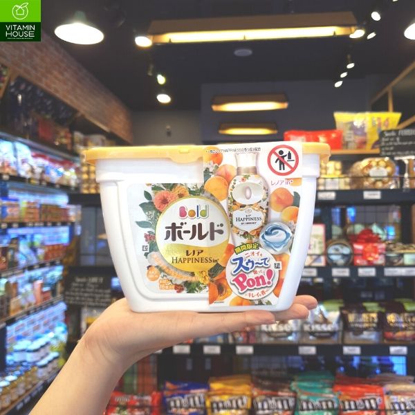 Viên giặt Bold hương đào 16v ( trắng )