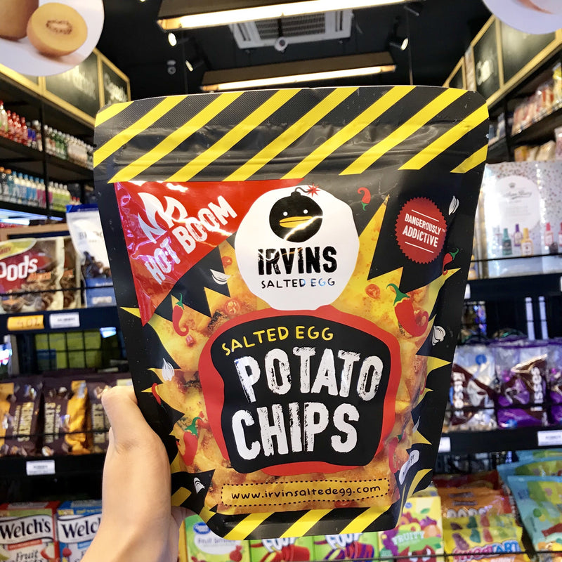 Snack Khoai Tây Trứng Muối Cay Irvins Singapore Gói 105g