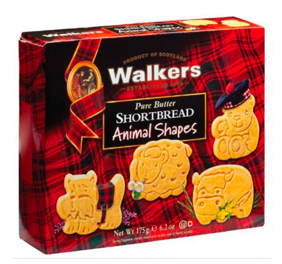 Bánh Quy Bơ Hình Thú Walkers Animal Shapes Anh Hộp 175g