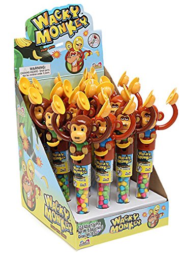 Lốc kẹo đồ chơi Wacky Monkey 12g