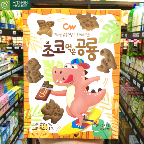 Bánh Quy Khủng Long Vị Cacao CW 60g