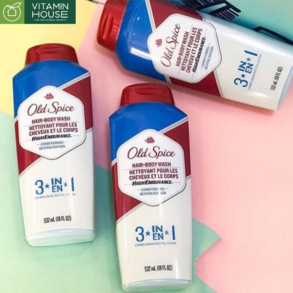 Sữa Tắm Gội cho nam Old Spice 3in1 532ml