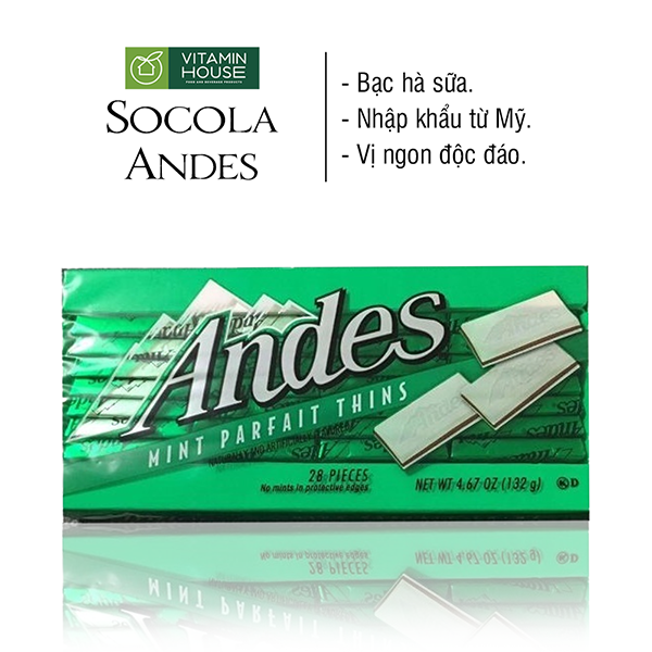 Socola Andes Mỹ Nhân Bạc Hà Sữa