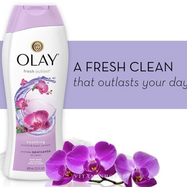 Sữa Tắm Olay Soothing Orchid & Black Currant 650ml