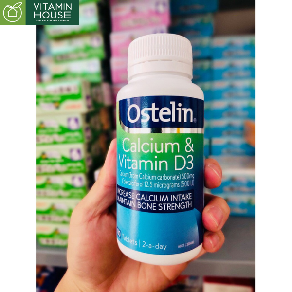 Calcium & Vitamin D3 Ostelin Úc 130v