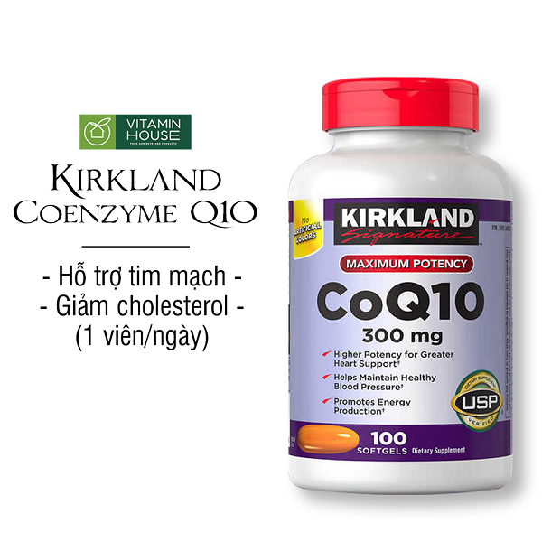 CoQ10 300mg Kirkland Mỹ - Thuốc Hỗ Trợ Tim Mạch