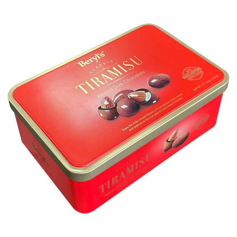 Hộp Chocolate Tiramisu Beryls Hạnh Nhân 135g - Hộp Thiếc