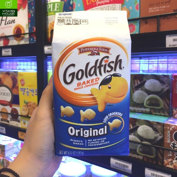 Bánh Quy Con Cá Vị Truyền Thống Goldfish Pepperidge Mỹ Gói 187g