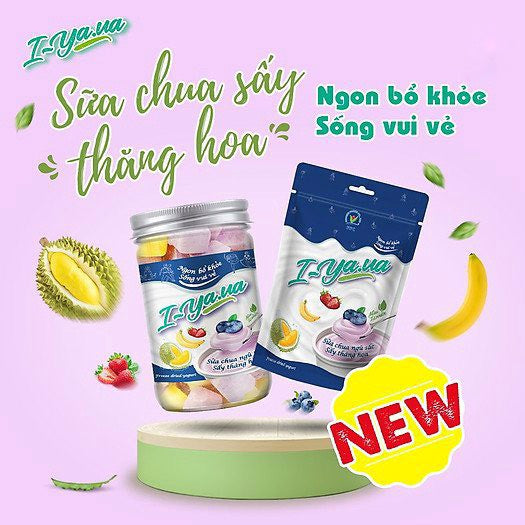 Hủ Sữa Chua Ngũ Sắc Sấy Iyaua 55g