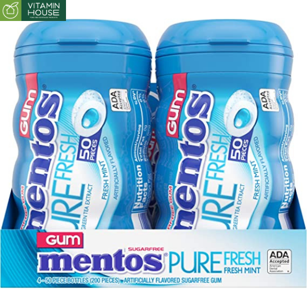 Gum Mentos Pure Fresh Mint Mỹ 50P
