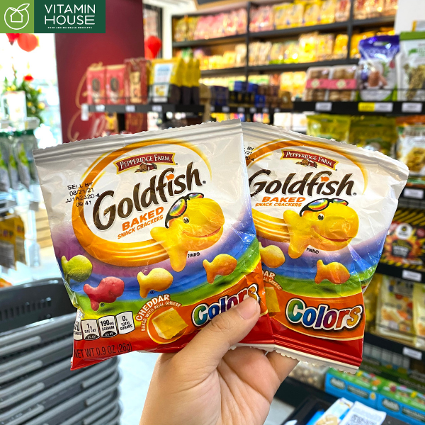 Bánh Cá Goldfish Cheddar Mỹ 26g