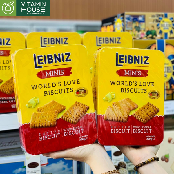 Bánh Quy Leibniz Minis Love Biscuits Đức 300g