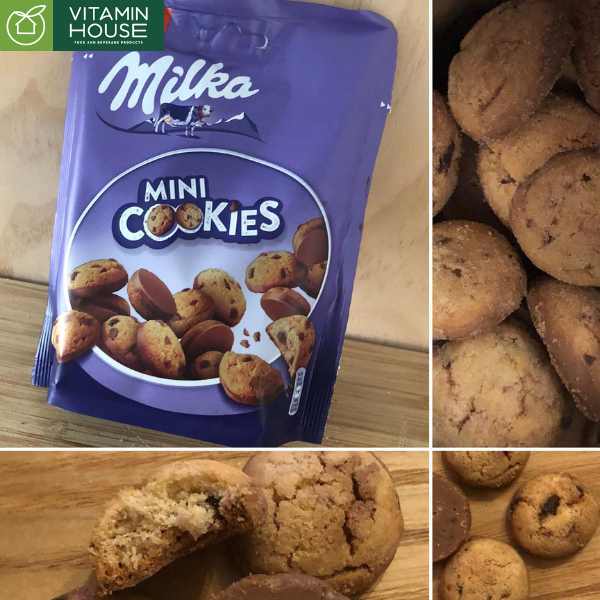 Bánh Mini Cookies Milka Túi 100g