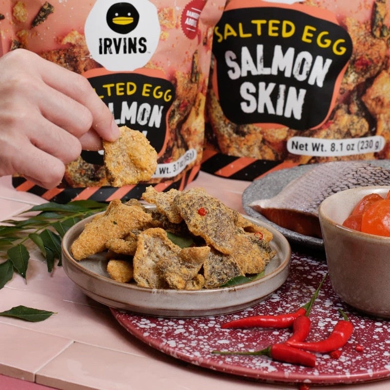 Da Cá Hồi Trứng Muối Irvins 105g