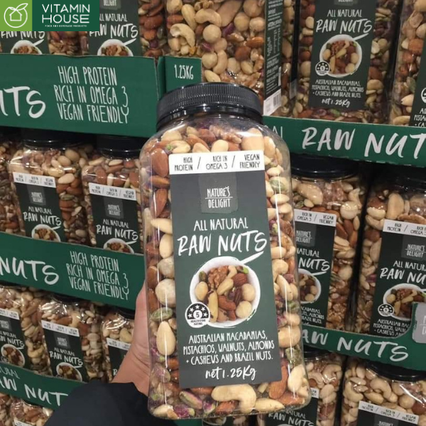 Hạt Hỗn Hợp All Natural Raw Nuts 1.25kg Úc