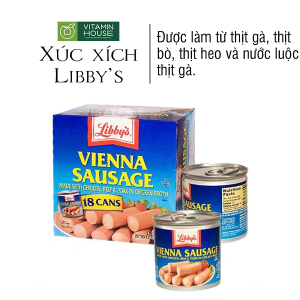 Xúc Xích Libby’s Vienna Sausage Mỹ 130g