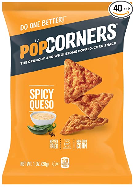 Snack Bắp Vị Spicy Queso PopCorners Mỹ Gói 28.3g