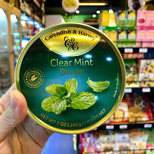 Kẹo Hộp Thiếc C&H Đức Clear Mint 200g