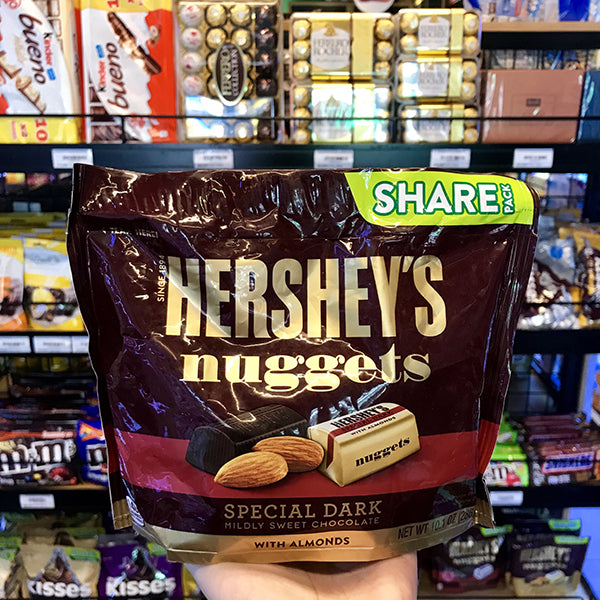 Chocolate Hershey Nuggets Spectial Dark With Almonds 286G