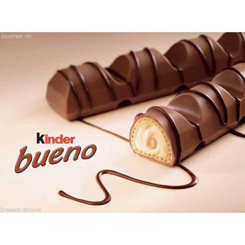 Bánh Phũ Chocolate Kinder Bueno Pháp Hộp 10x43g