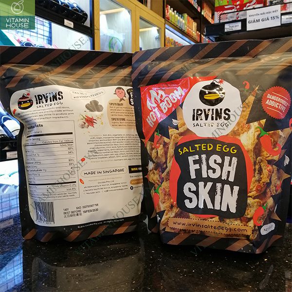 Da Cá Trứng Muối Cay IRVINS 105g