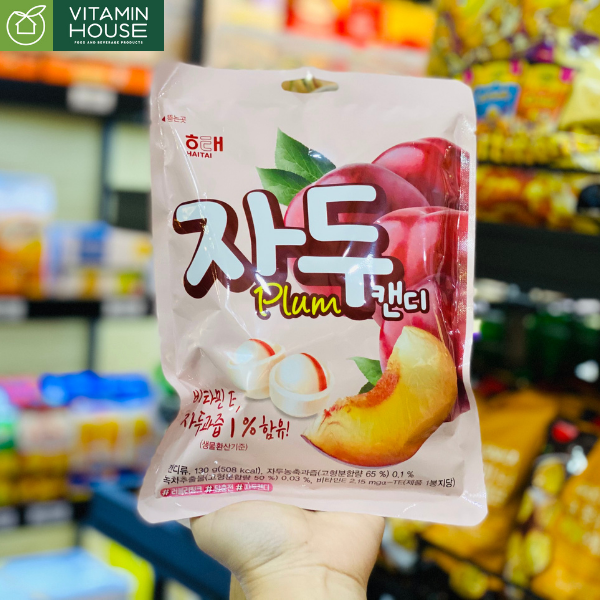 Kẹo Haitai Hàn Quốc Mận Đào, Đậu Phộng Thơm Ngon