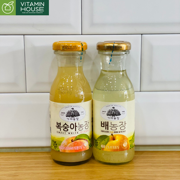 Nước ép lê homegrown pear drink with pulp HQ 180ml