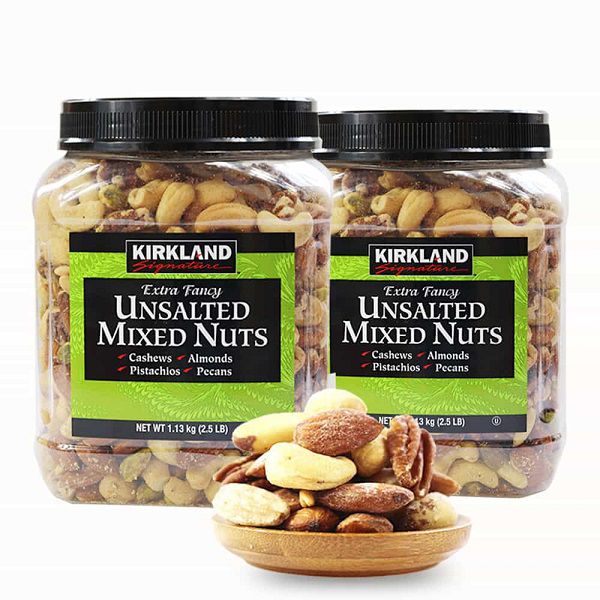 Hộp Mixed Nuts Không Muối Kirkland 1.13kg