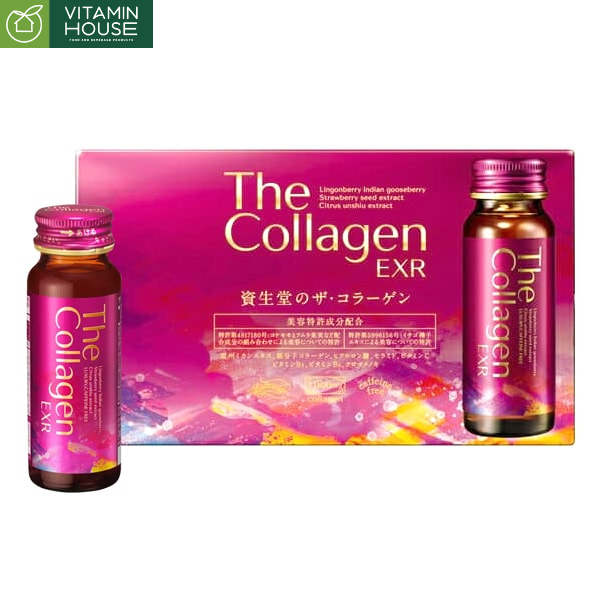 Nước Uống Collagen Shiseido EXR Nhật Hộp 10 Chai*50ml (Mẫu Mới)
