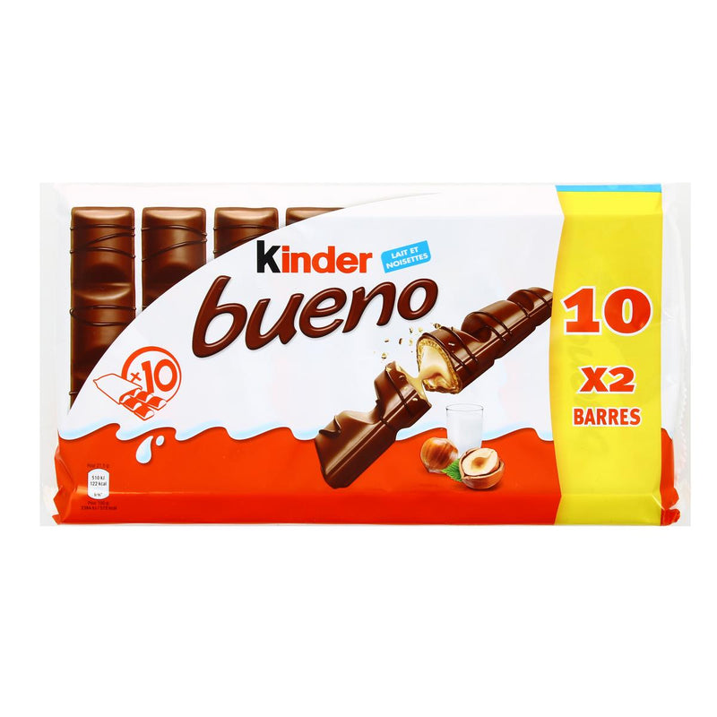 Bánh Phũ Chocolate Kinder Bueno Pháp Hộp 10x43g