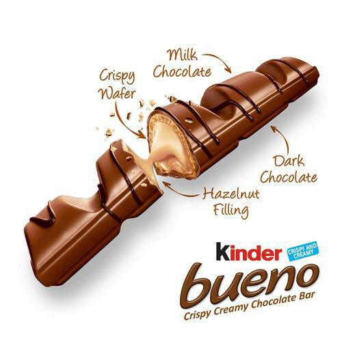 Bánh Phũ Chocolate Kinder Bueno Pháp Hộp 10x43g