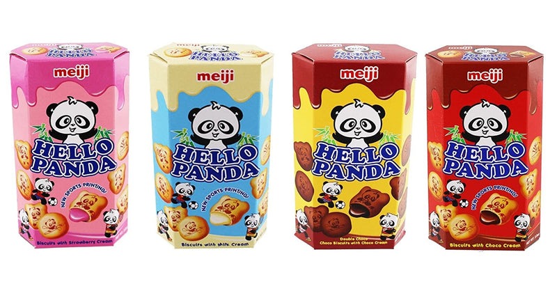 Bánh Quy Gấu Vị Chocolate Hello Panda Nhật Hộp 50g (Đỏ)