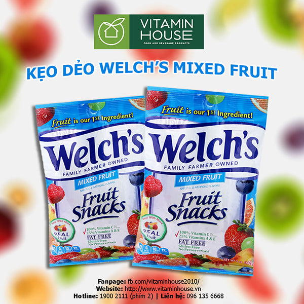 Kẹo Dẻo Welch's Mixed Fruit 142G