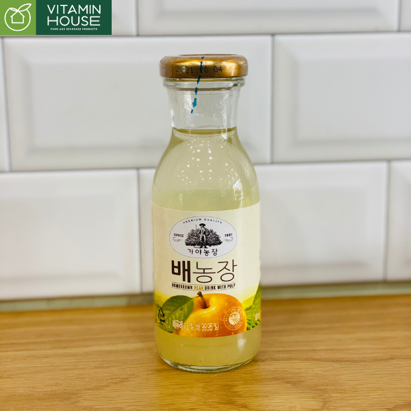 Nước ép lê homegrown pear drink with pulp HQ 180ml