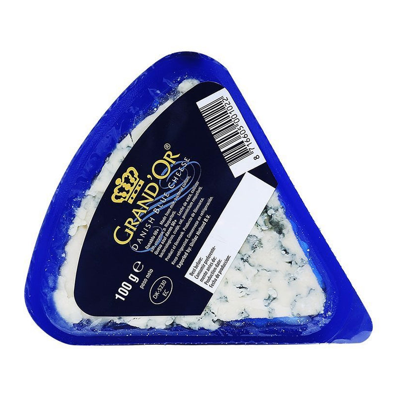 Phô Mai Mốc Xanh Blue Cheese Danish Grand'Or Đan Mạch Gói 100g