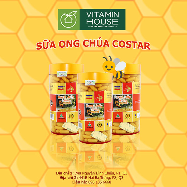 Viên Uống Sữa Ong Chúa Costar Úc Hộp 365 Viên