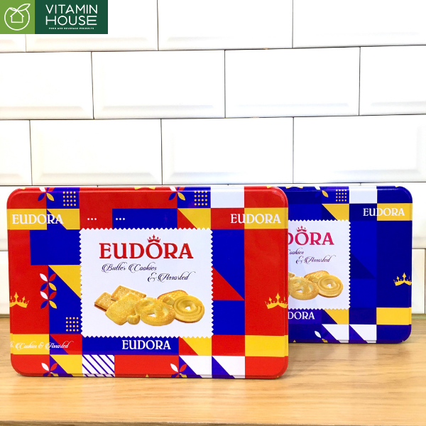 Bánh Eudora Butter Cookies & Assorteed 306g (tím)
